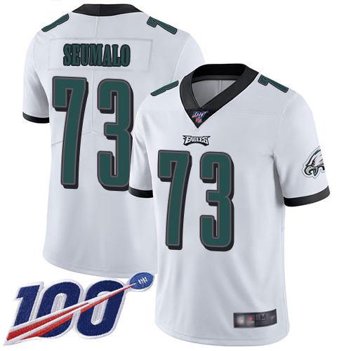 Men Philadelphia Eagles 73 Isaac Seumalo White Vapor Untouchable NFL Jersey Limited Player Season